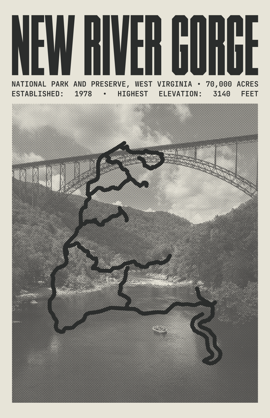 New River Gorge National Park and Preserve Poster