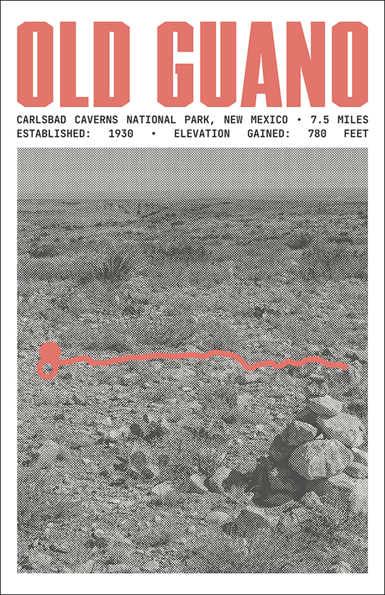 Old Guano Trail Poster | Carlsbad Caverns National Park Prints