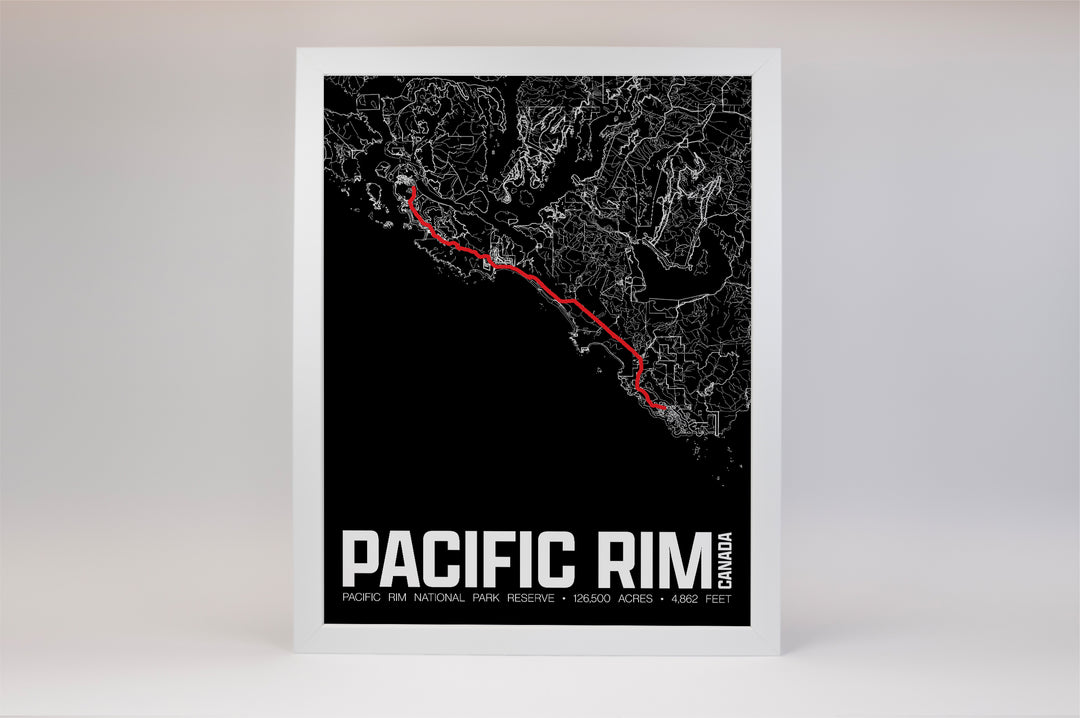 Pacific Rim National Park Reserve – Perimeter Map Print