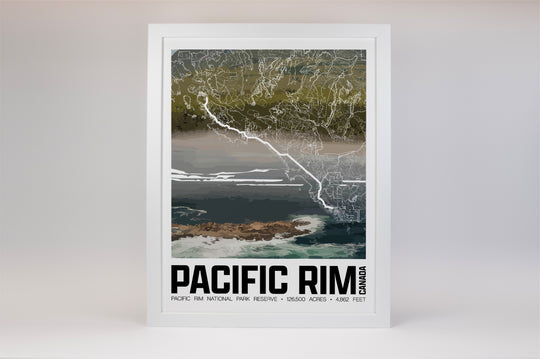 Pacific Rim National Park Reserve – Perimeter Map Print