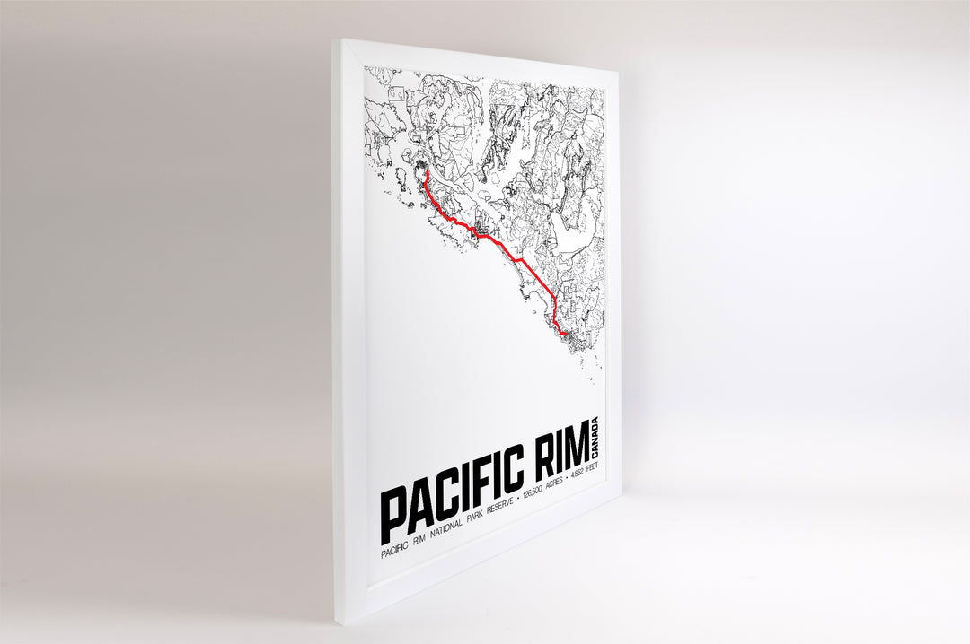 Pacific Rim National Park Reserve – Perimeter Map Print