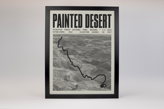 Painted Desert Rim Trail Poster | Petrified Forest National Park Prints