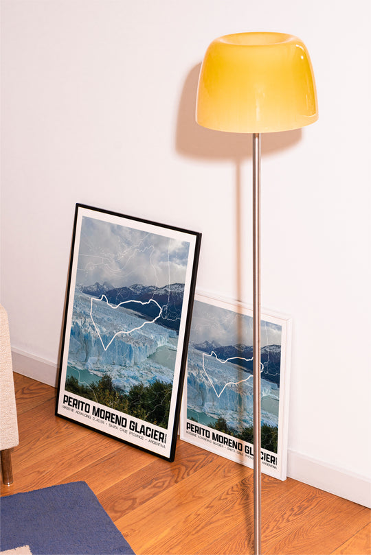 Perito Moreno Glacier – Perimeter Map Print