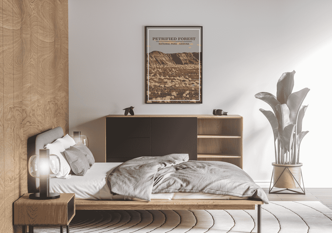 Petrified Forest National Park Print | Vintage Style