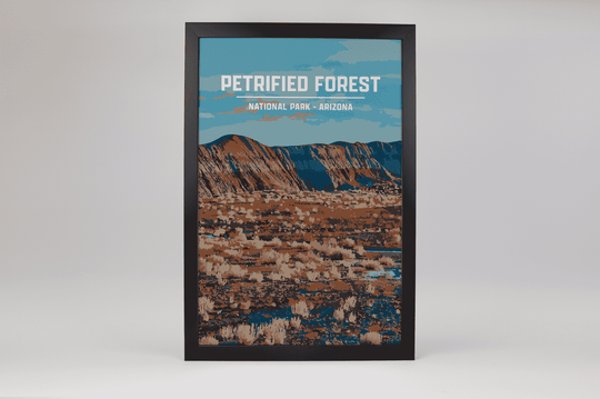 Petrified Forest National Park Print | Vintage Style