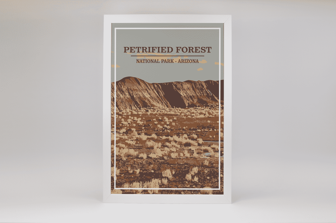 Petrified Forest National Park Print | Vintage Style
