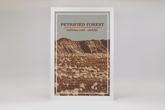 Petrified Forest National Park Print | Vintage Style