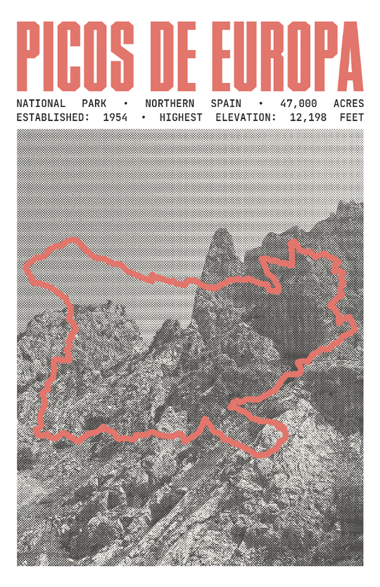 Picos de Europa National Park Poster