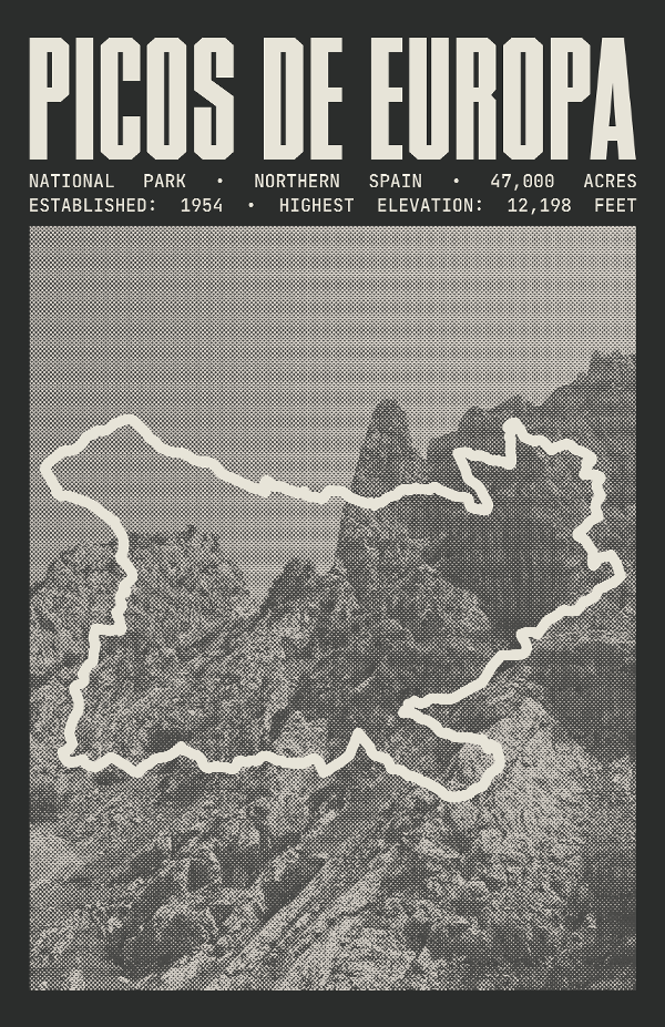 Picos de Europa National Park Poster