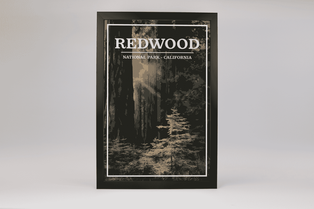 Redwood National Park Print | Vintage Style
