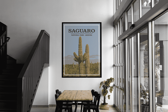Saguaro National Park Print | Vintage Style