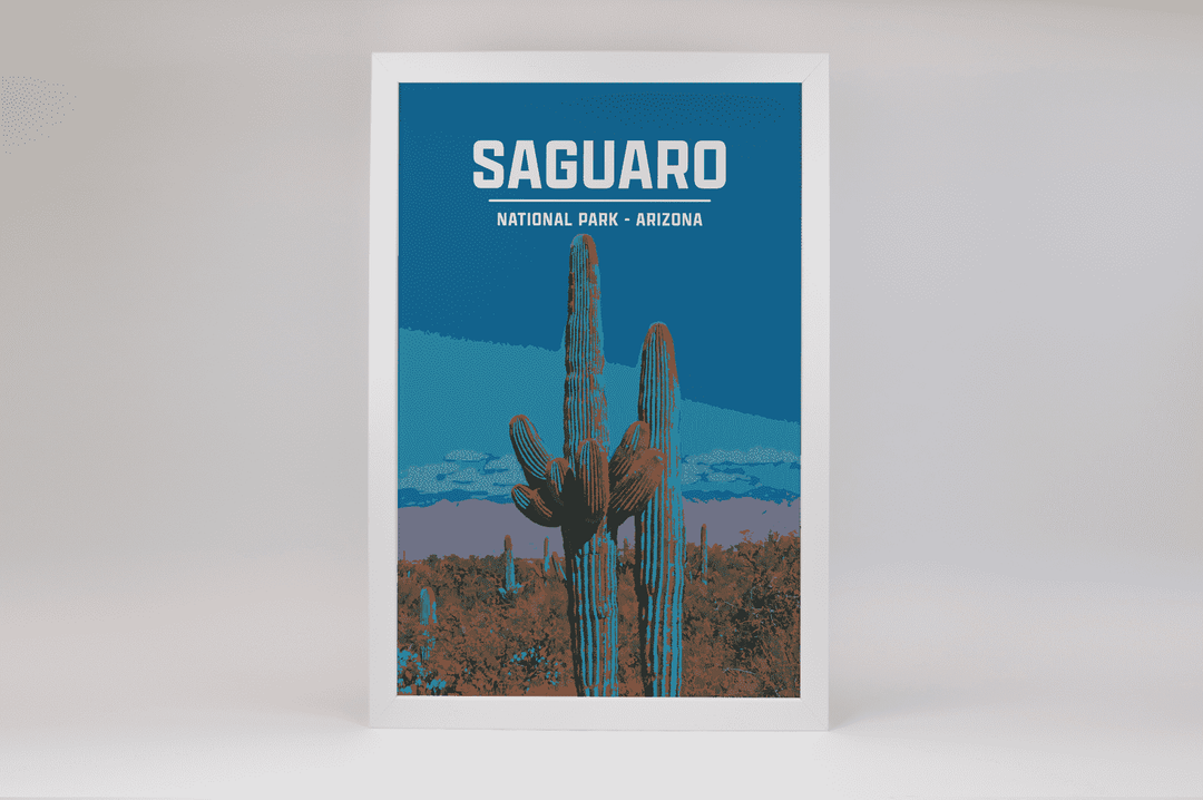 Saguaro National Park Print | Vintage Style