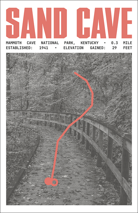 Sand Cave Trail Poster | Mammoth Cave National Park Prints