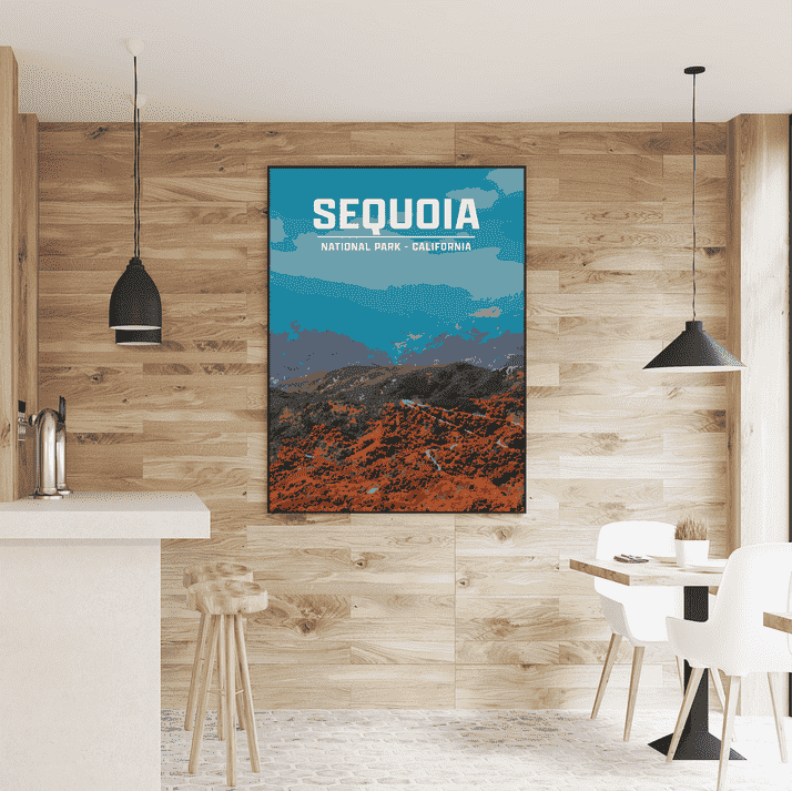 Sequoia National Park Print | Vintage Style