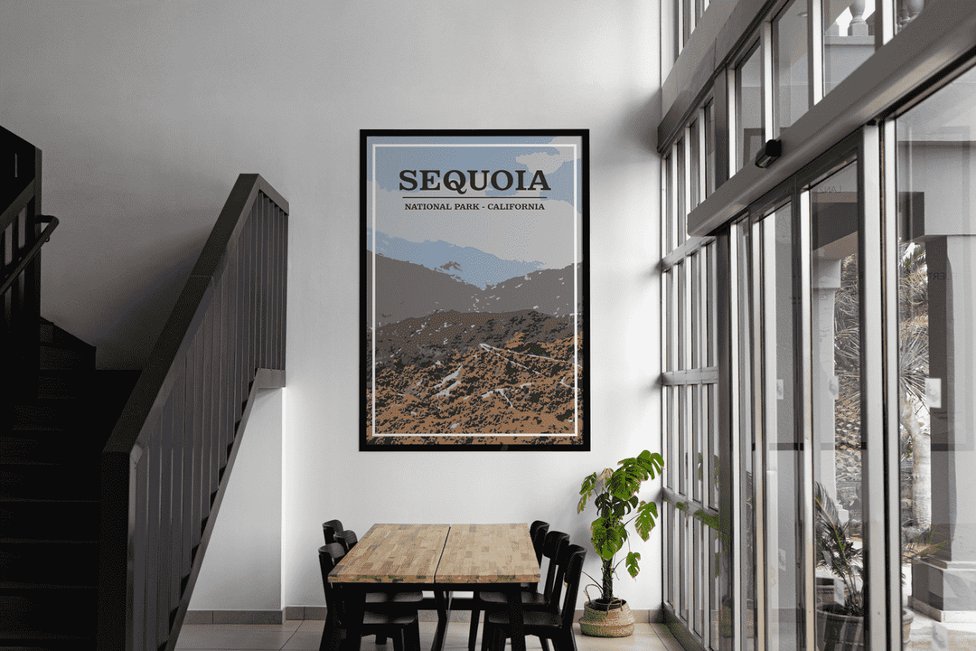 Sequoia National Park Print | Vintage Style