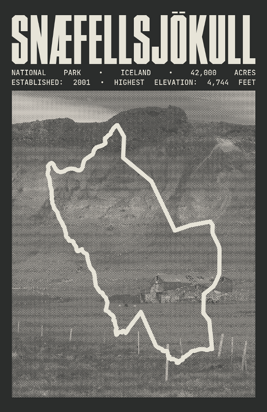 Snæfellsjökull National Park Poster