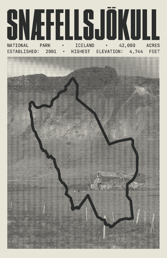 Snæfellsjökull National Park Poster
