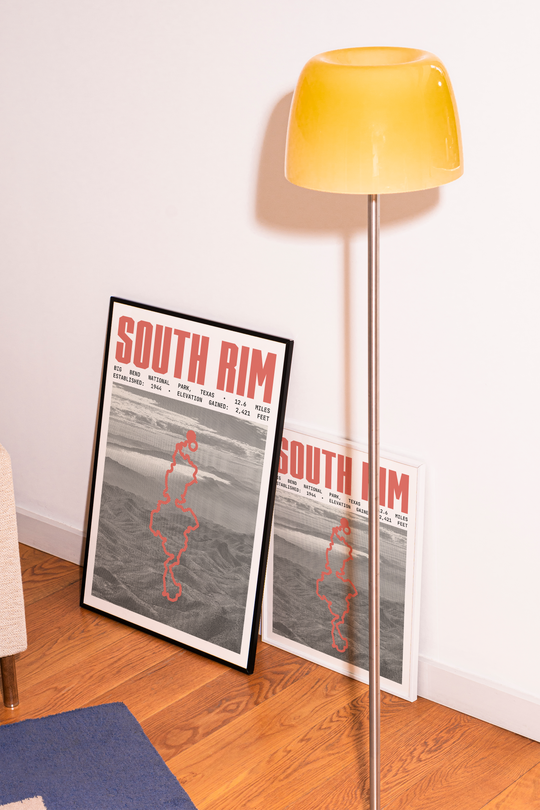 South Rim Trail Loop Poster | Big Bend National Park Prints