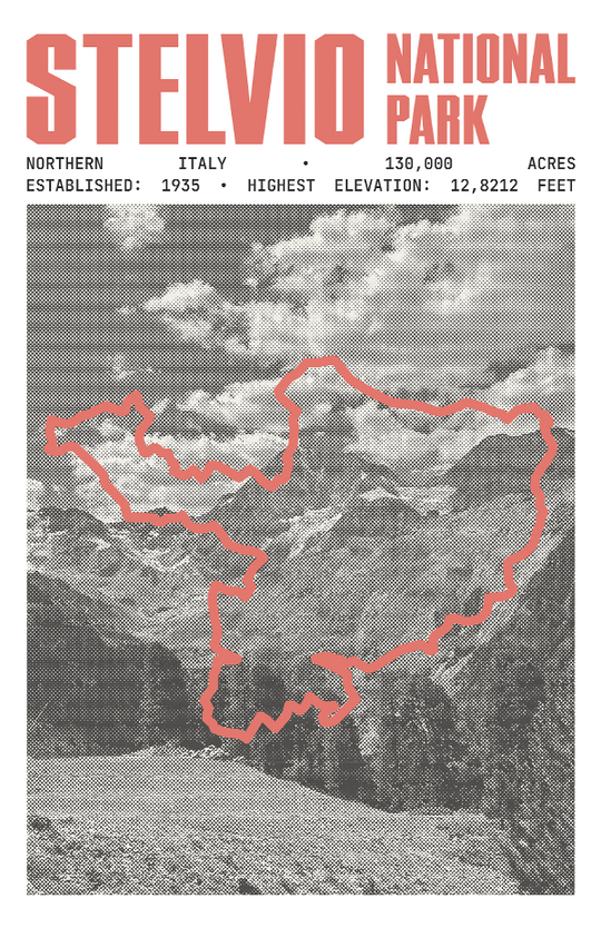 Stelvio National Park Poster