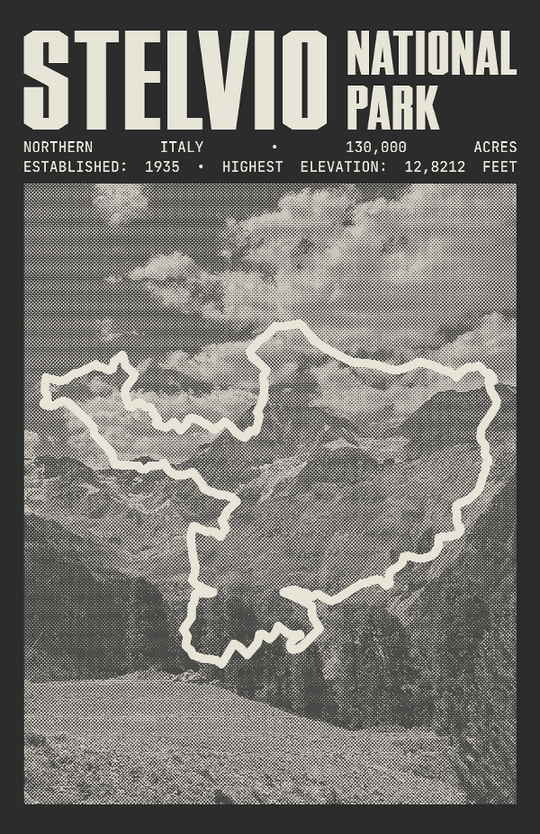 Stelvio National Park Poster