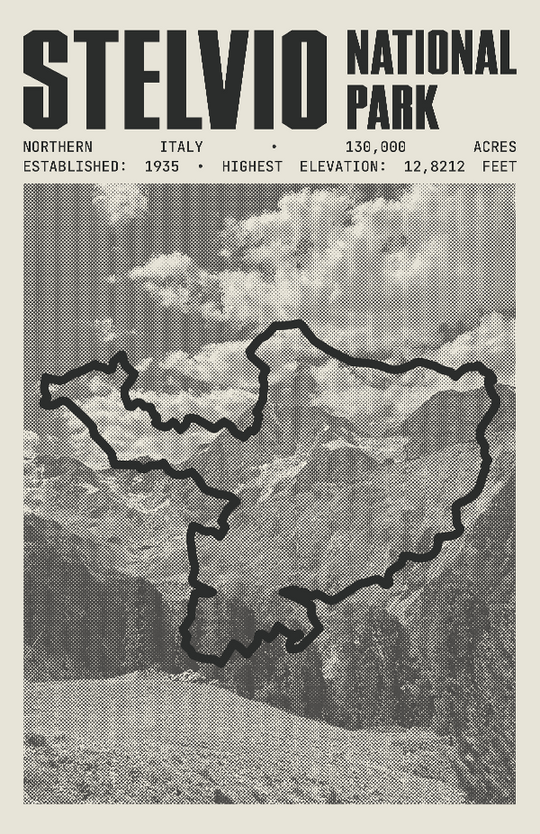 Stelvio National Park Poster