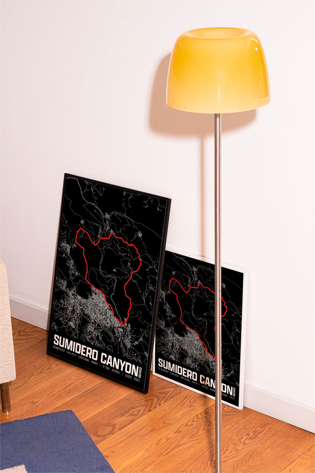 Sumidero Canyon National Park – Perimeter Map Print