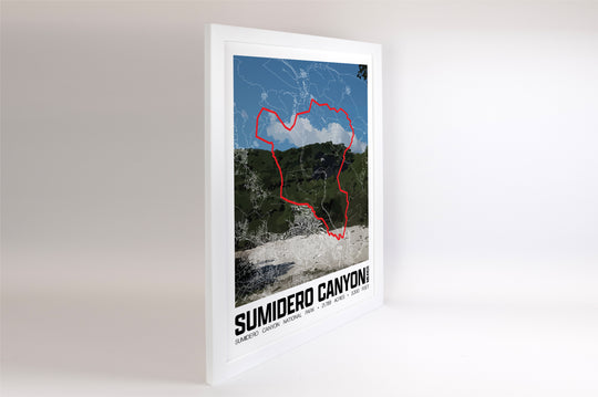 Sumidero Canyon National Park – Perimeter Map Print