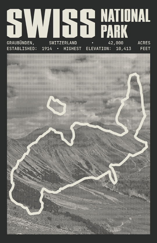 Swiss National Park Poster