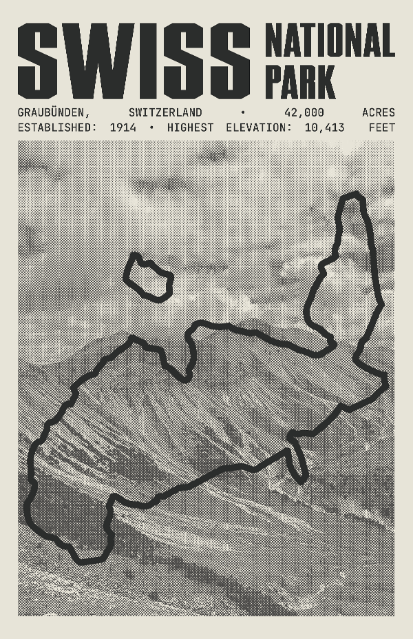 Swiss National Park Poster