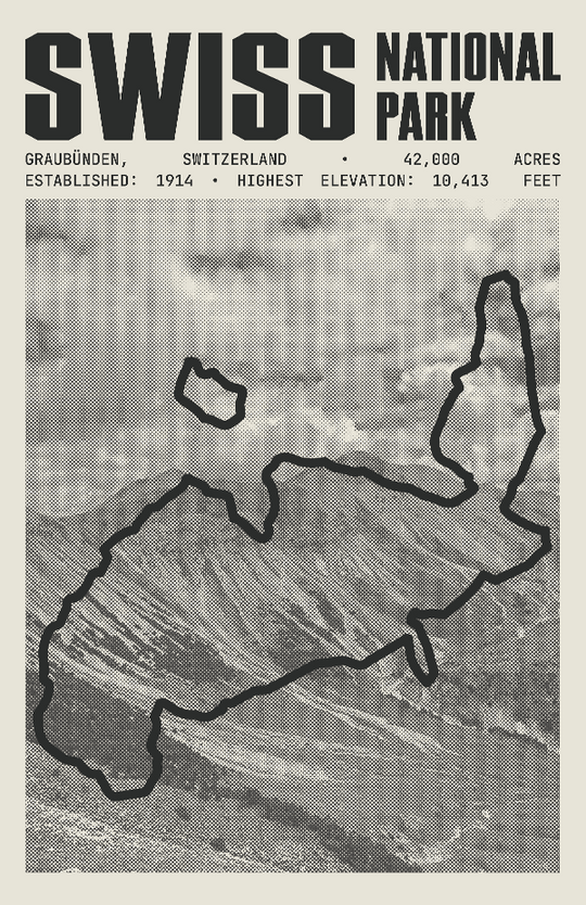 Swiss National Park Poster