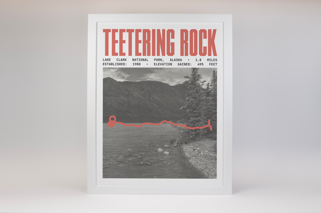 Teetering Rock Poster | Lake Clark National Park Prints