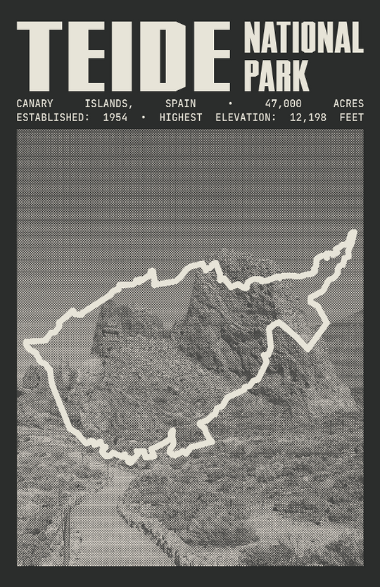 Teide National Park Poster