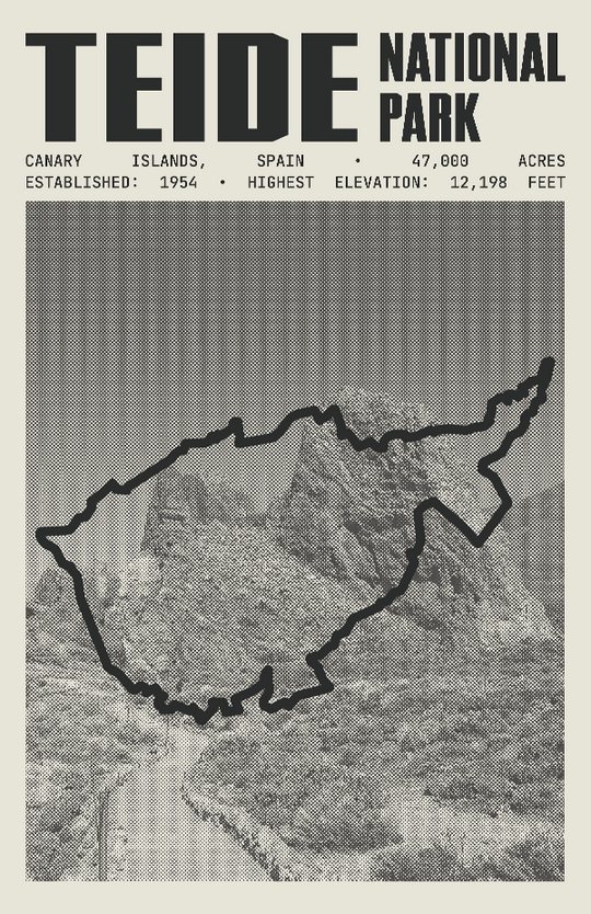 Teide National Park Poster