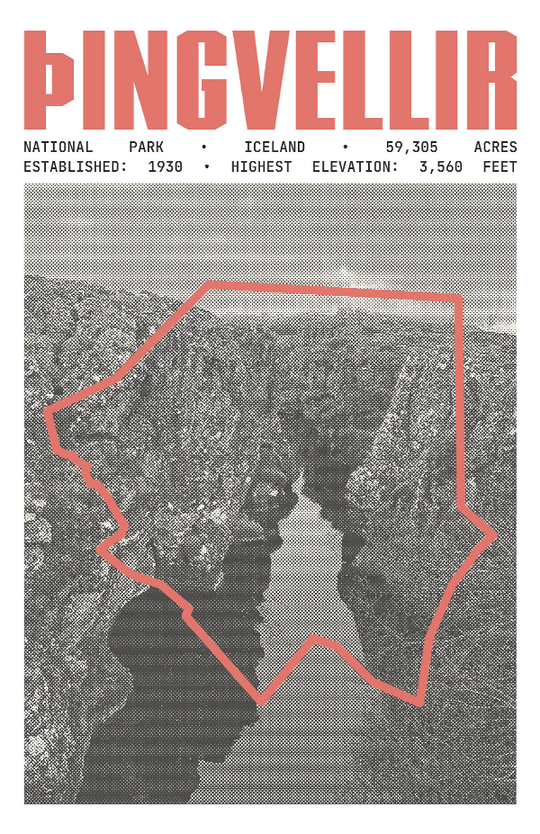 Þingvellir National Park Poster