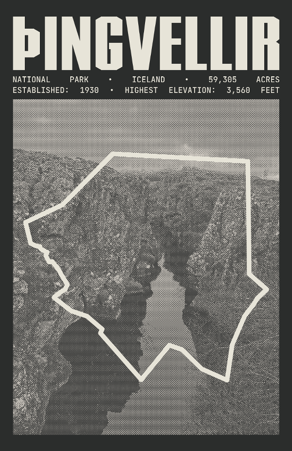 Þingvellir National Park Poster