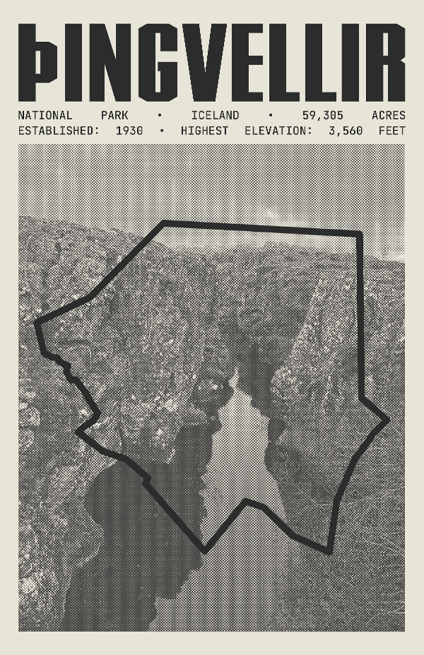 Þingvellir National Park Poster