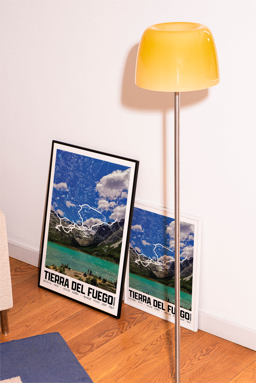 Tierra del Fuego National Park – Perimeter Map Print