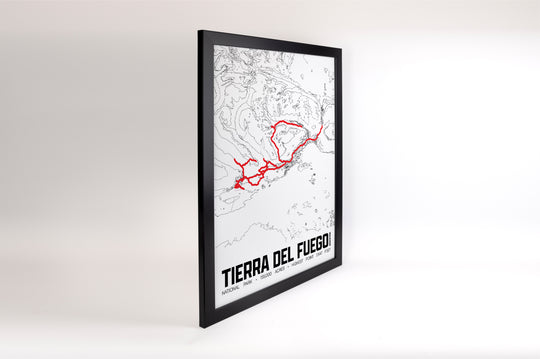 Tierra del Fuego National Park – Perimeter Map Print