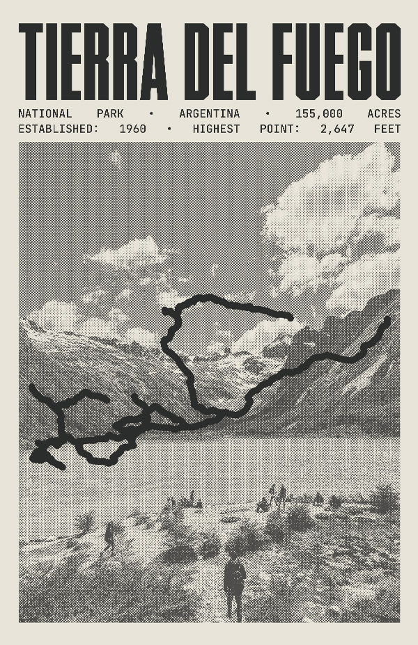 Tierra del Fuego National Park Poster