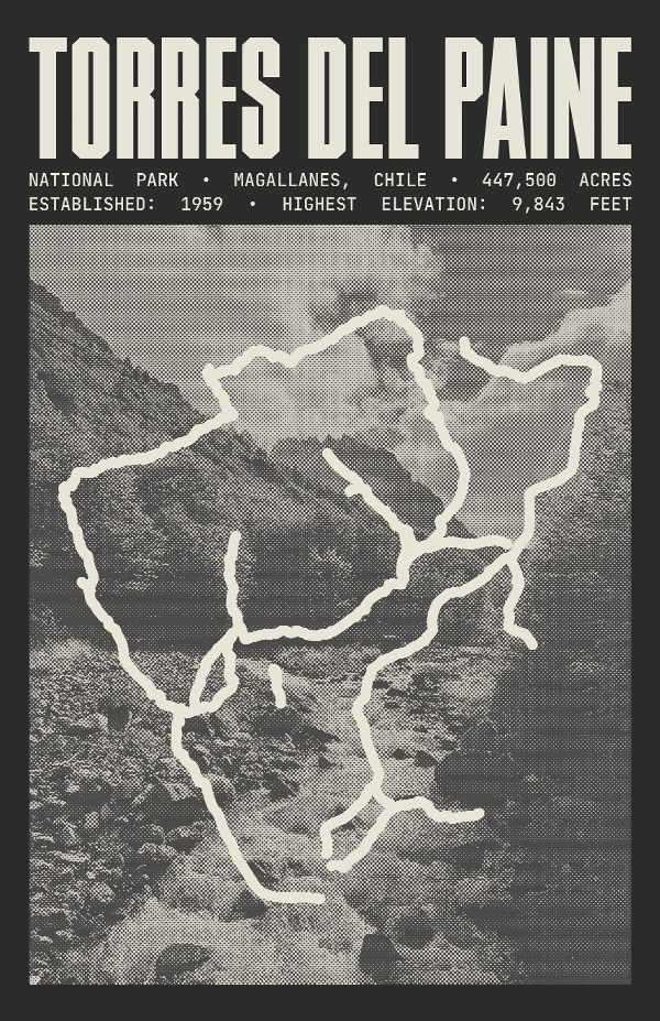 Torres del Paine National Park Poster