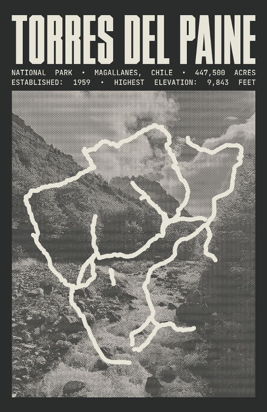 Torres del Paine National Park Poster