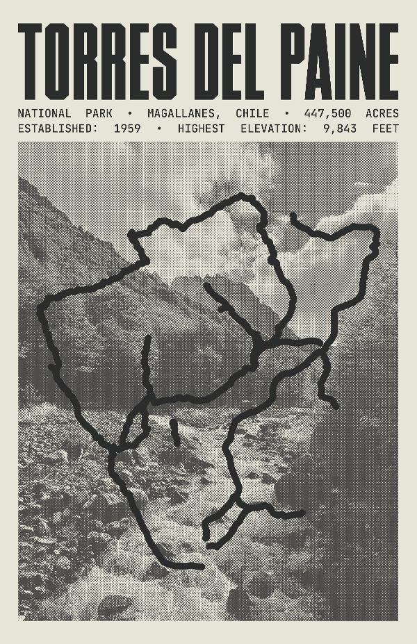 Torres del Paine National Park Poster
