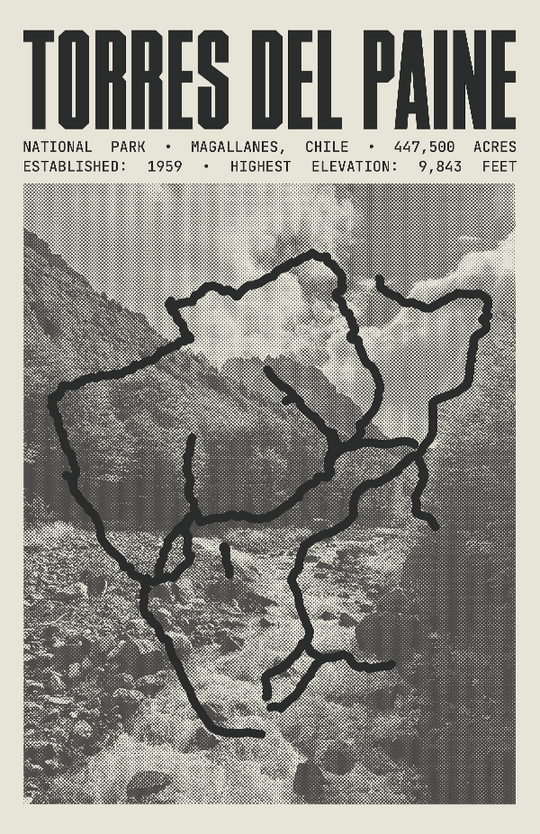 Torres del Paine National Park Poster