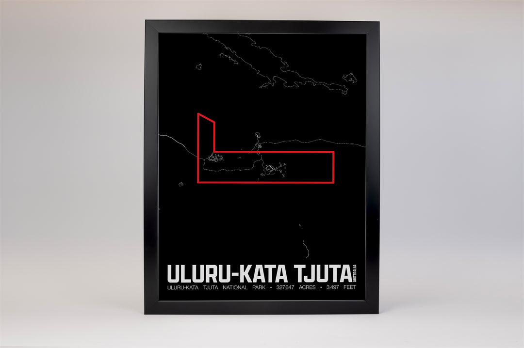Uluru-Kata Tjuta National Park – Perimeter Map Print