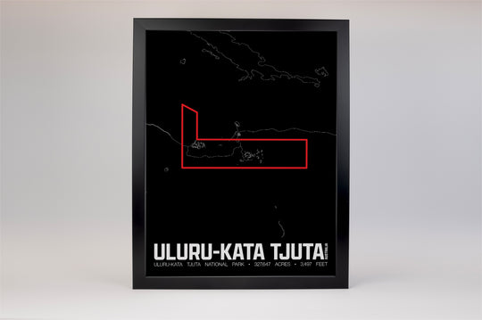 Uluru-Kata Tjuta National Park – Perimeter Map Print