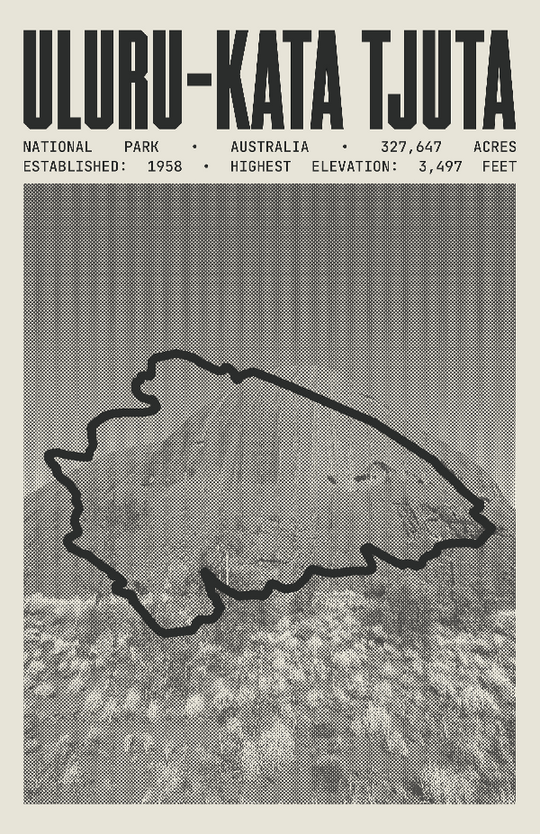 Uluru-Kata Tjuta National Park Poster