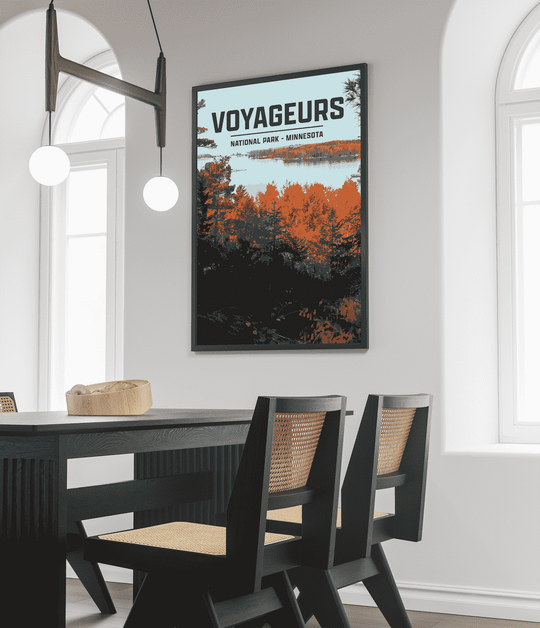 Voyageurs National Park Print | Vintage Style
