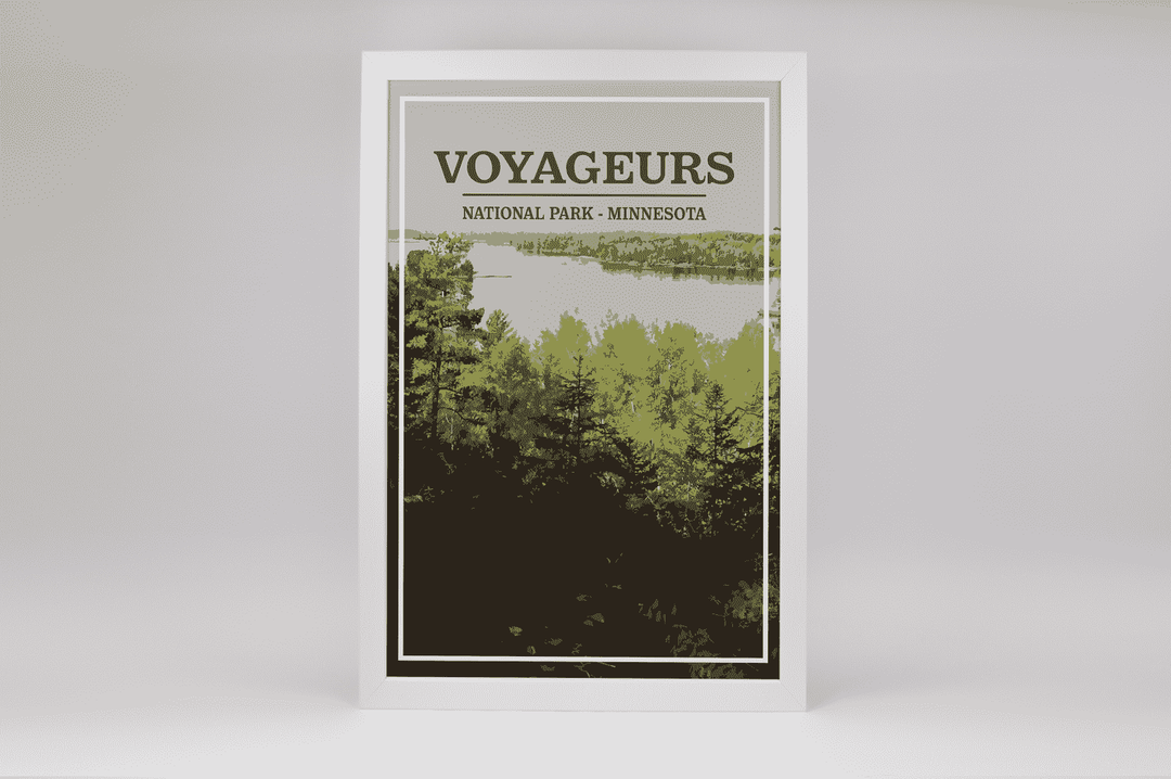 Voyageurs National Park Print | Vintage Style