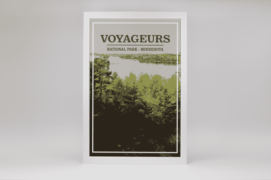 Voyageurs National Park Print | Vintage Style
