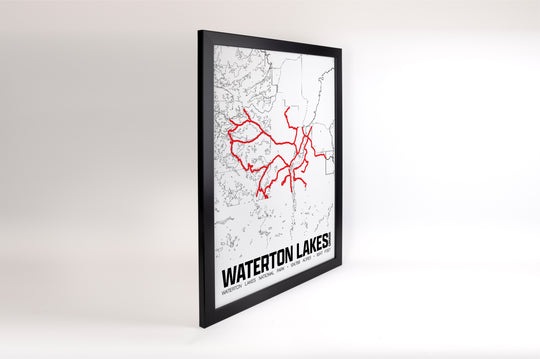 Waterton Lakes National Park – Perimeter Map Print